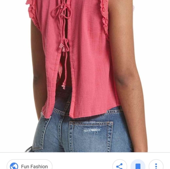 Free People simply smile Crochet top.  Sz M - Picture 2 of 7